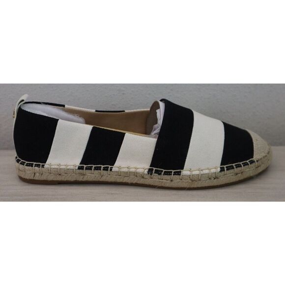 Ralph Lauren Women Sz 9.5 B Black Striped Chleo Slip-On Espadrille Shoes - Picture 4 of 12